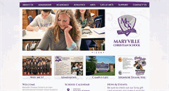Desktop Screenshot of maryvillechristianschool.org